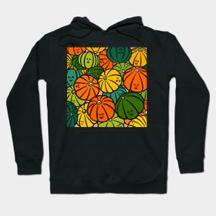 Halloween Pumpkins in Action Hoodie